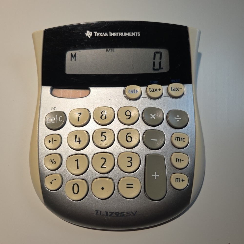 Texas Instruments TI-1795 SV‎ Simple Desktop Calculator